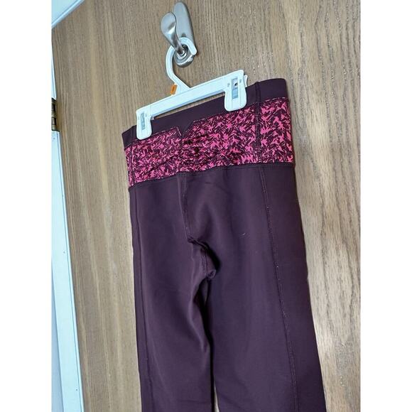 Lululemon Women's Leggings Sz 2 Maroon‎ Abs Control Butt Lift Compression Pocket - Picture 5 of 6